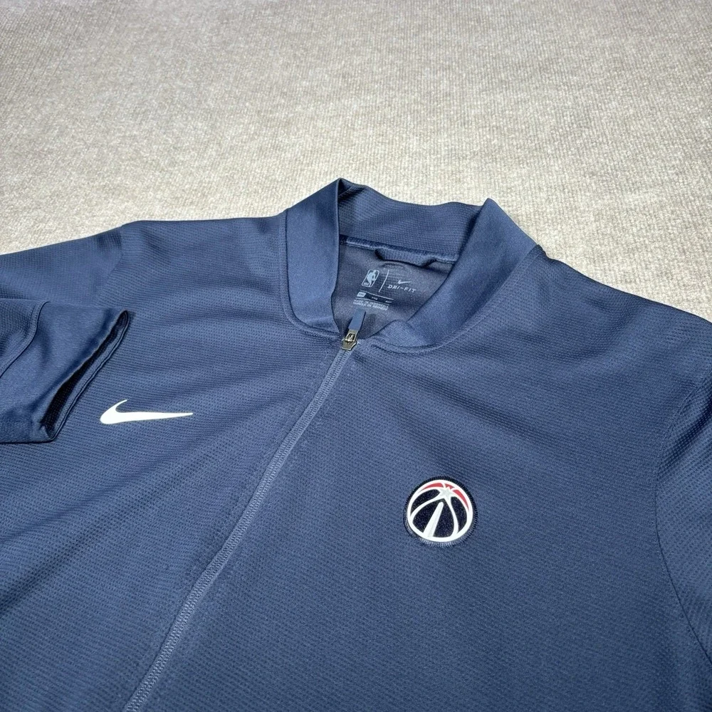 Nike Los Angeles‎ Clippers Warm Up Jacket Mens XXL Full Zip Blue Dri Fit Logo